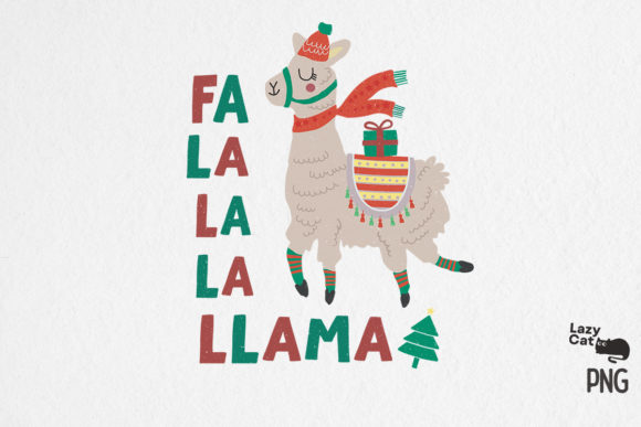Fa La La La Llama Sublimation