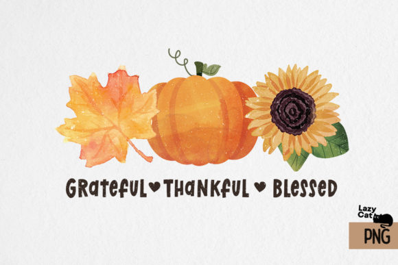 Grateful Thankful Blessed Sublimation