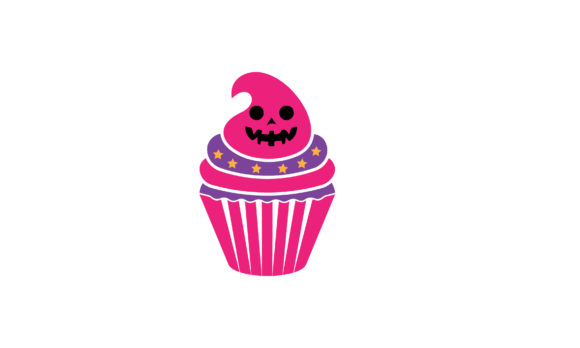 Halloween Pink Cupcake