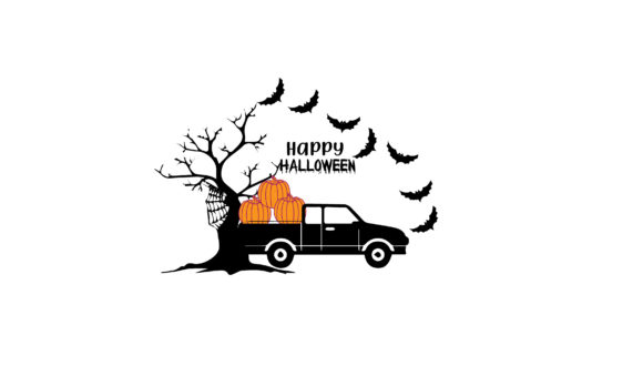 Halloween Pumpkins Truck