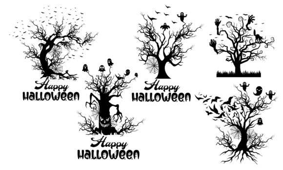 Halloween Tree Silhouette