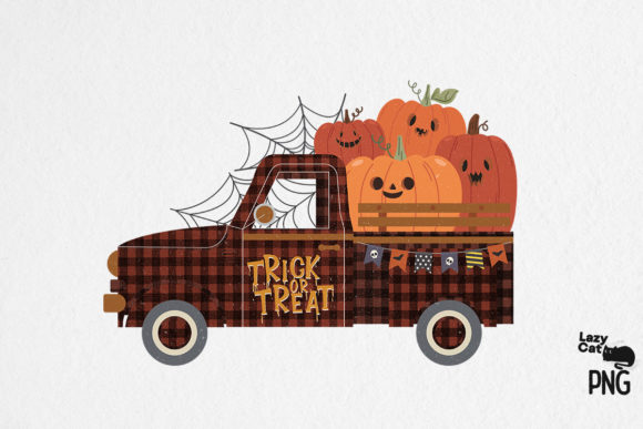 Pumpkin Truck Halloween Sublimation