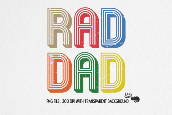 Rad Dad Embroidery Design