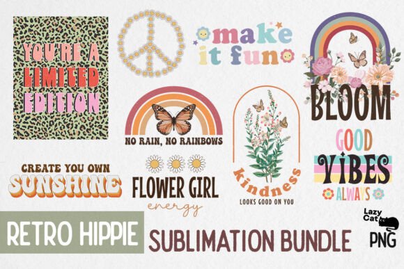 Retro Hippie Sublimation Bundle